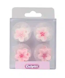 Culpitt Suikerdecoratie Roze Bloemetjes pk/12