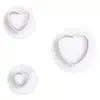 Cake star plunger cutter heart set van 3 bij cake, bake & love 3