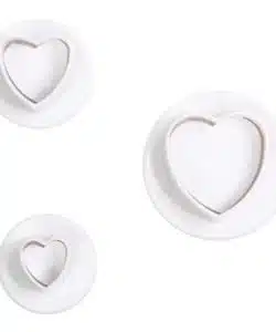 Cake Star Plunger Cutter Heart set van 3