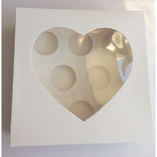 Cupcake doos 8 stuks met hartvorm venster bij cake, bake & love 5