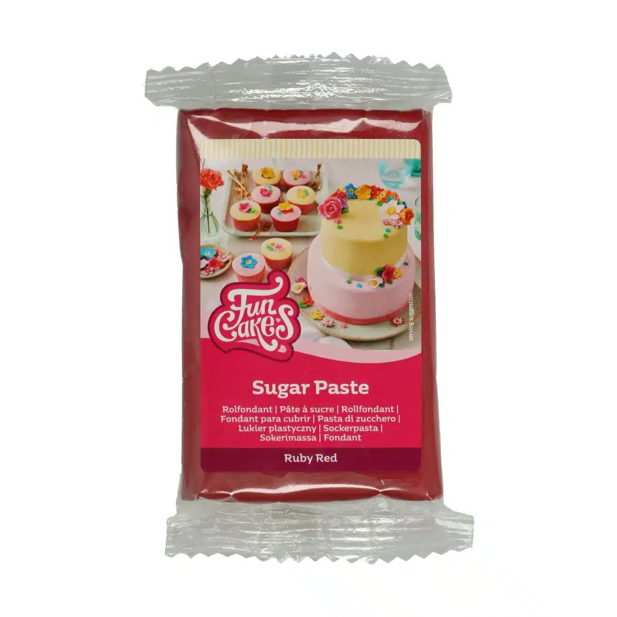 Funcakes rolfondant ruby red 250 g bij cake, bake & love 5 Funcakes rolfondant ruby red 250 g