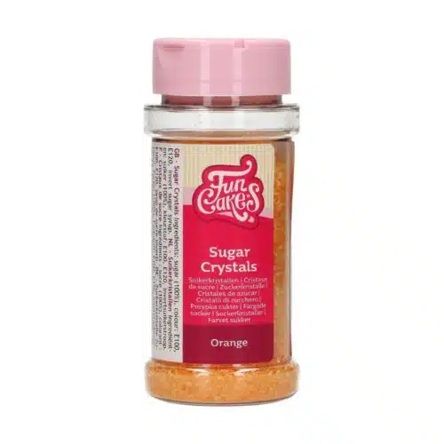Funcakes suikerkristallen oranje 80 g