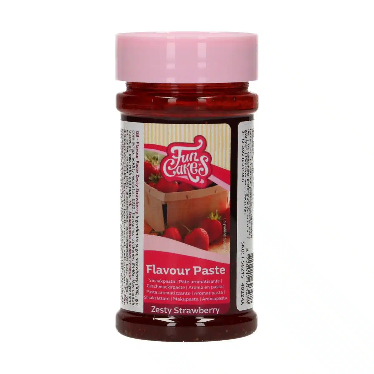 Funcakes smaakpasta aardbei friszuur 120 g bij cake, bake & love 5 Funcakes smaakpasta aardbei friszuur 120 g