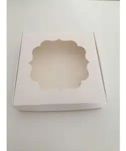 Koekjes doos met venster 20 x 15 x 3 cm