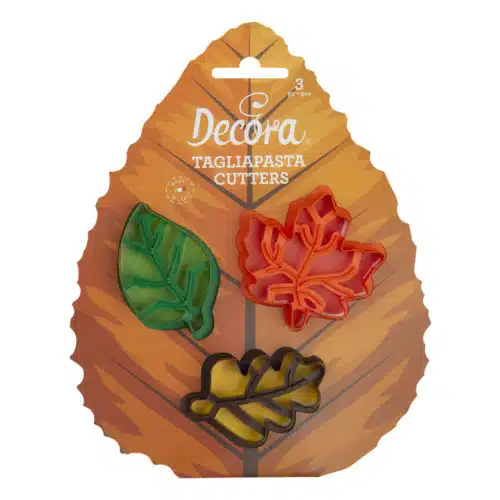 Koekjesuitsteker set herfstbladeren