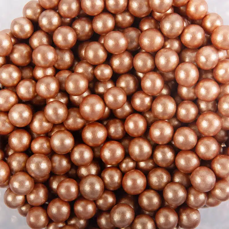 Sprinkley sprinkles - bronzen parels groot 7mm 80 gram bij cake, bake & love 5 Sprinkley sprinkles - bronzen parels groot 7mm 80 gram