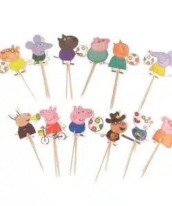 Cupcake Prikkers Peppa Big 24 stuks