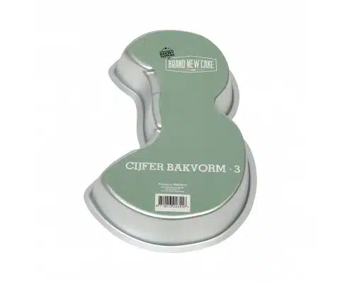 Bakvorm cijfer 3 bij cake, bake & love 5 Bakvorm cijfer 3