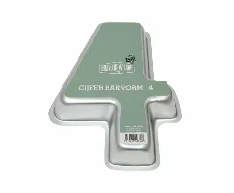 Bakvorm cijfer 4 bij cake, bake & love 5 Bakvorm cijfer 4