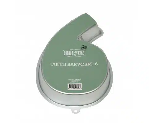 Bakvorm cijfer 6 bij cake, bake & love 5 Bakvorm cijfer 6
