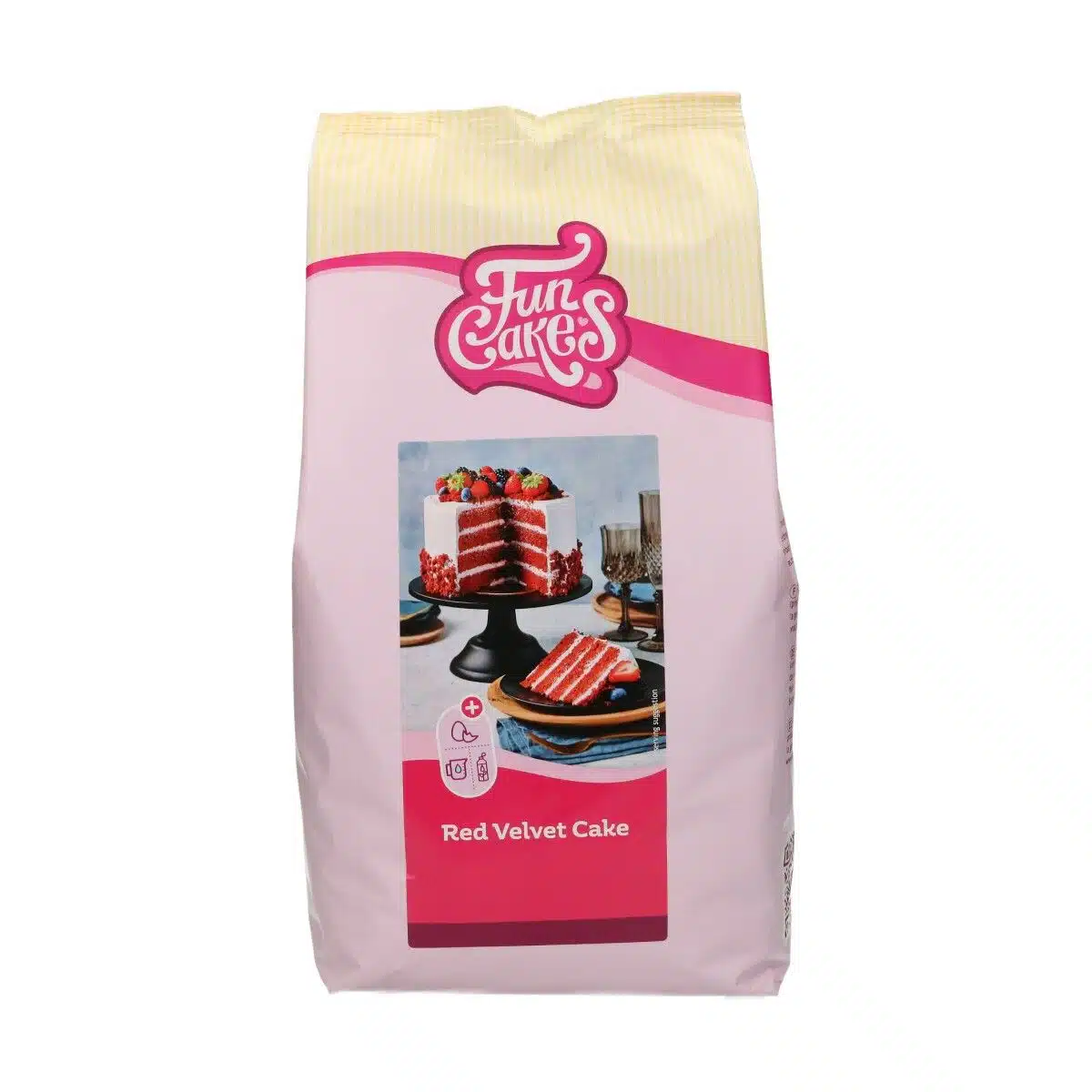 Funcakes mix voor red velvet cake 4 kg bij cake, bake & love 5 Funcakes mix voor red velvet cake 4 kg