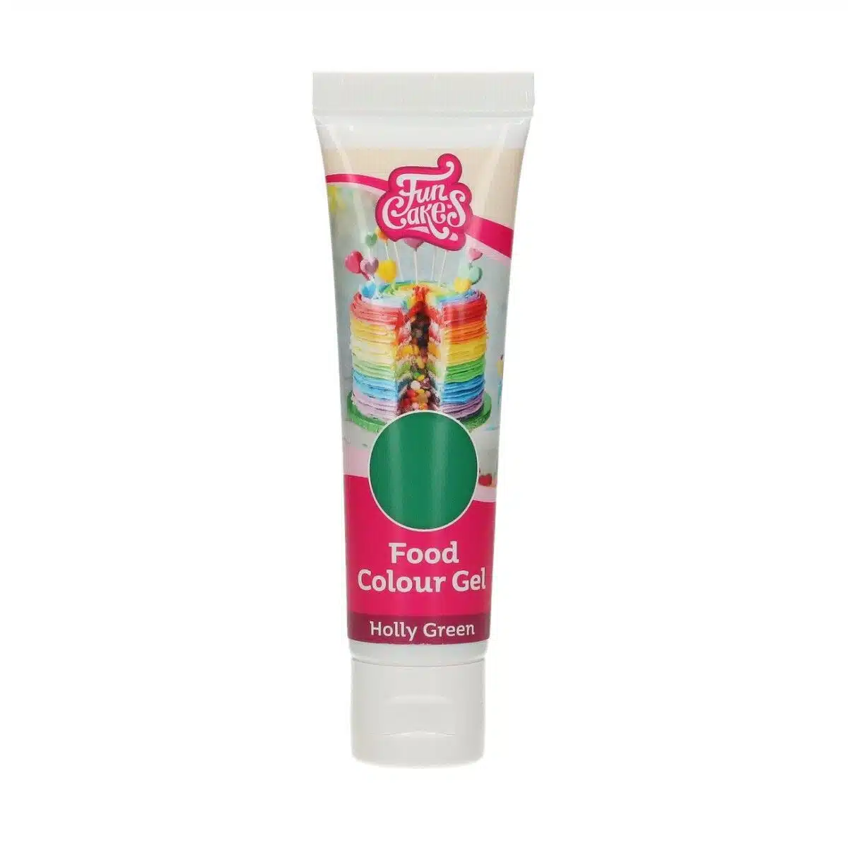 Funcakes food colour gel holly green 30 g bij cake, bake & love 6 Funcakes food colour gel holly green 30 g - afbeelding 2