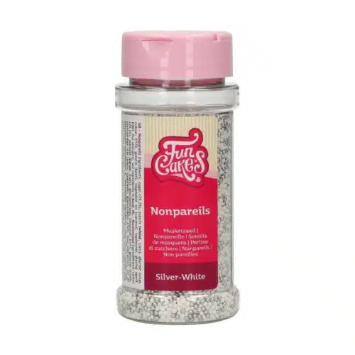 Funcakes musketzaad zilver-wit 80 g