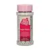 Funcakes suikerparels medium metallic zilver 80 g bij cake, bake & love 1