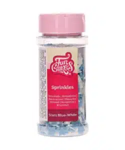 FunCakes Sterretjes Blauw/Wit 55 g