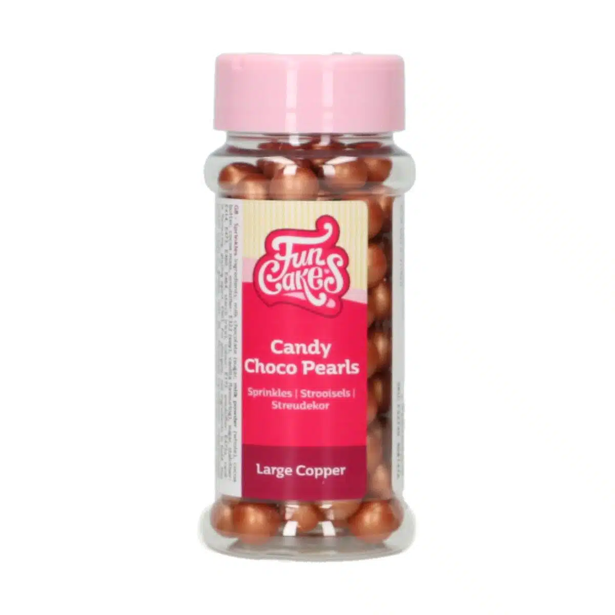 Funcakes candy choco parels large koper 70 g bij cake, bake & love 5 Funcakes candy choco parels large koper 70 g