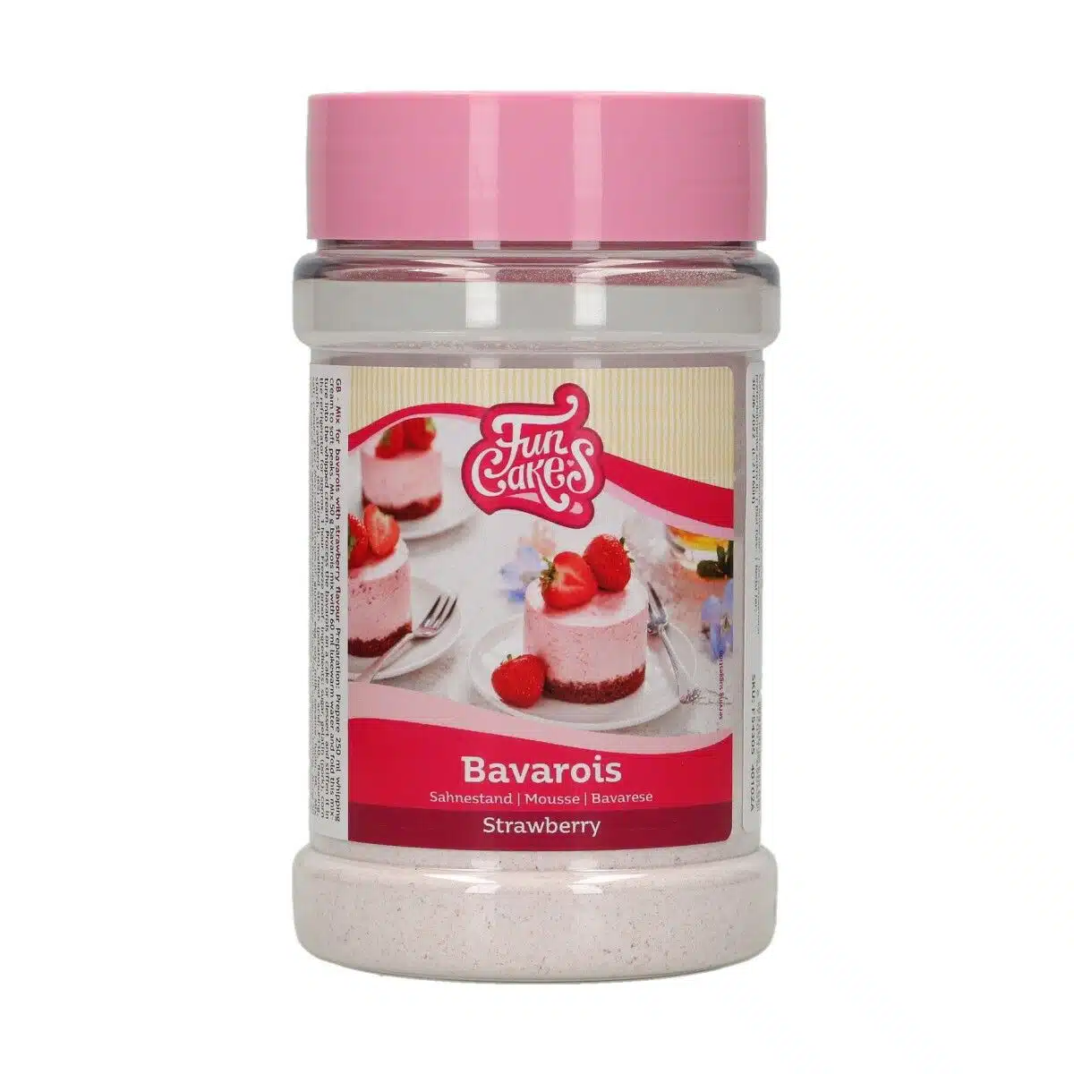 Funcakes mix voor bavarois aardbei 150 g bij cake, bake & love 5 Funcakes mix voor bavarois aardbei 150 g
