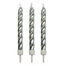 Pme kaarsjes zilver pk/10 bij cake, bake & love 5 Pme kaarsjes zilver pk/10