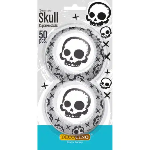Baking cups skull pk/50