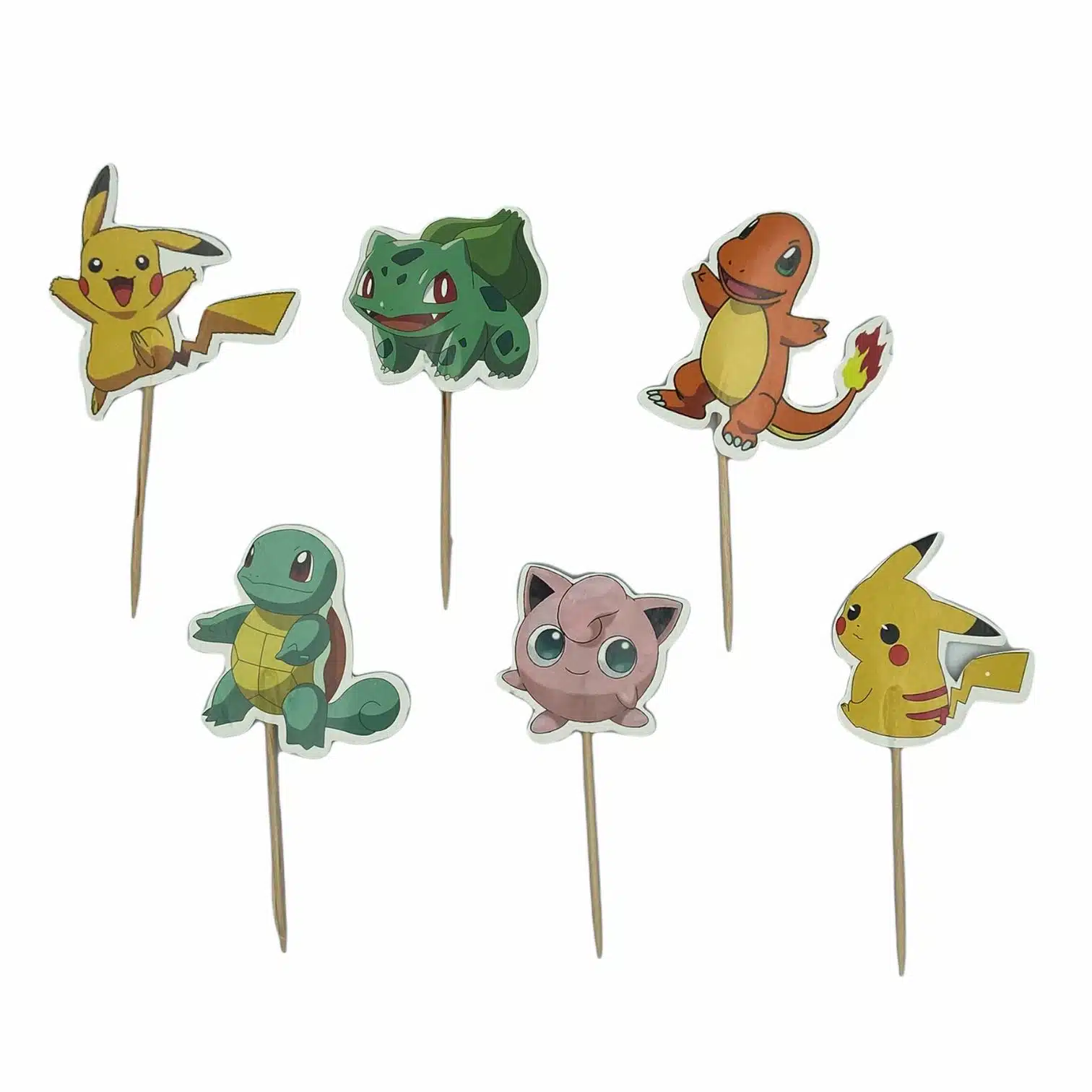 Pokemon cupcake prikkers 24 stuks bij cake, bake & love 5 Pokemon cupcake prikkers 24 stuks