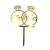 Caketopper mr & mrs ringen goud bij cake, bake & love 4 Caketopper mr & mrs ringen goud bij cake, bake & love 3