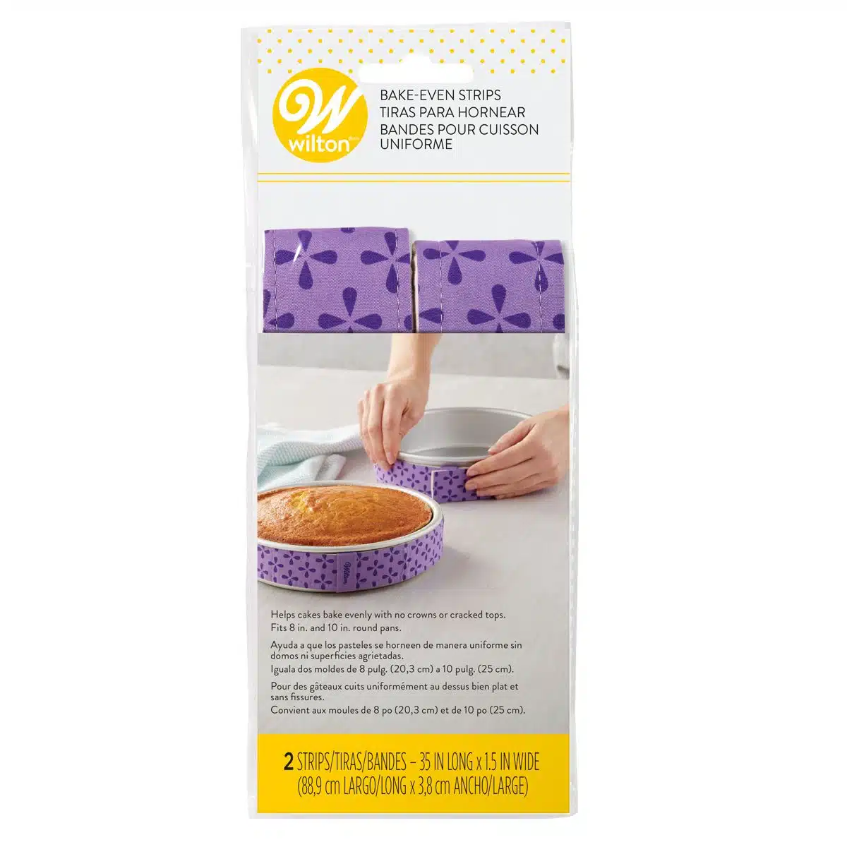 Wilton bake-even strip set/2 bij cake, bake & love 4 Wilton bake-even strip set/2
