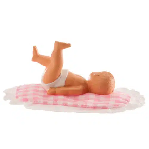 Caketopper baby met los kussentje - afbeelding 2