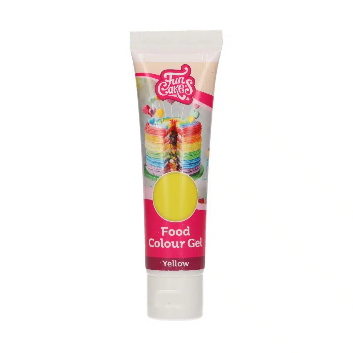 Funcakes food colour gel geel 30 g bij cake, bake & love 6 Funcakes food colour gel geel 30 g - afbeelding 2