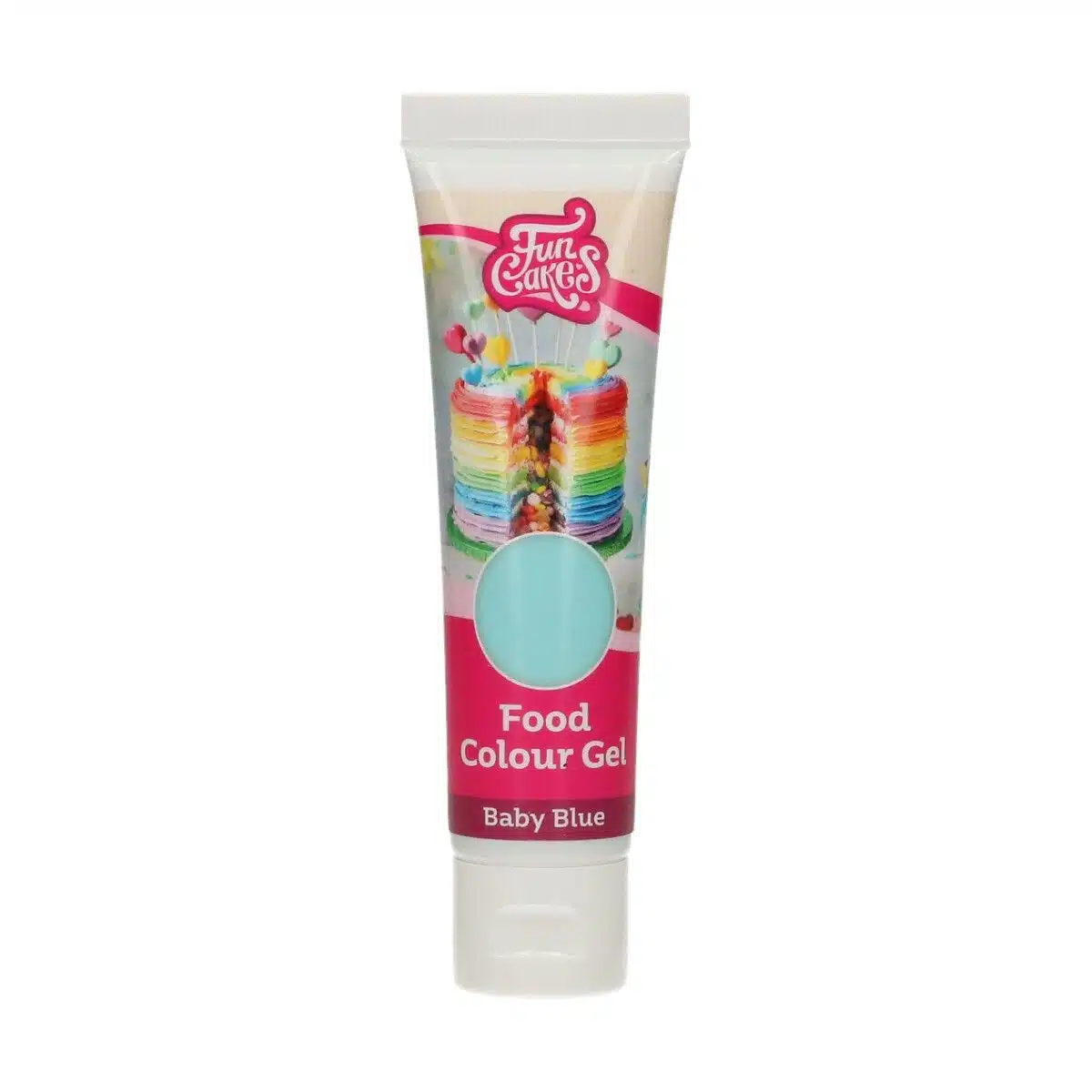 Funcakes food colour gel baby blue 30 g bij cake, bake & love 6 Funcakes food colour gel baby blue 30 g - afbeelding 2