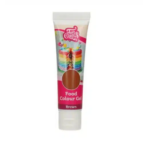 Funcakes food colour gel bruin 30 g - afbeelding 2