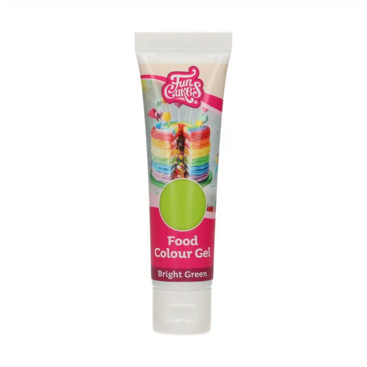 Funcakes food colour gel bright green 30 g bij cake, bake & love 6 Funcakes food colour gel bright green 30 g - afbeelding 2