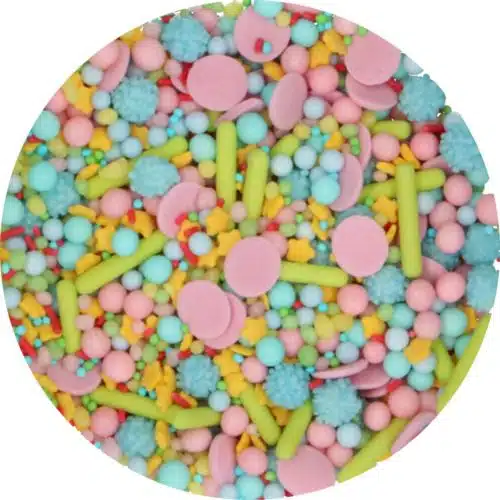 Funcakes sprinkle medley happy 65 g - afbeelding 2