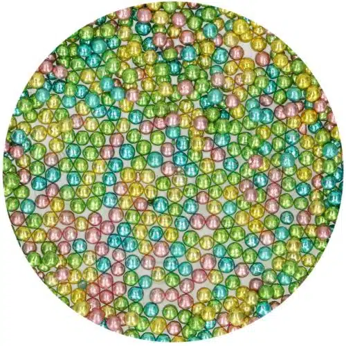Funcakes suikerparels medium metallic harlequin 80 g - afbeelding 2