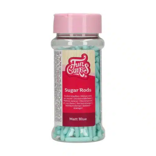 Funcakes matt sugar rods xl blauw 70 g