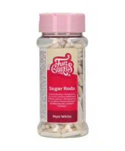 FunCakes Matt Sugar Rods XL Wit 70 g