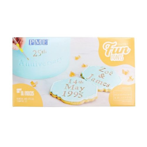Pme fun fonts - numerals & specials - collection 2 bij cake, bake & love 5