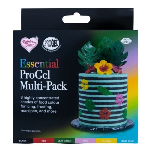 Rainbow dust progel multi pack essentials 6x25 ml bij cake, bake & love 5