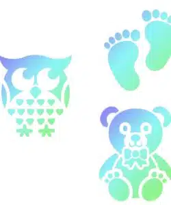 Alternative view of JEM Stencil - Baby Set of 3