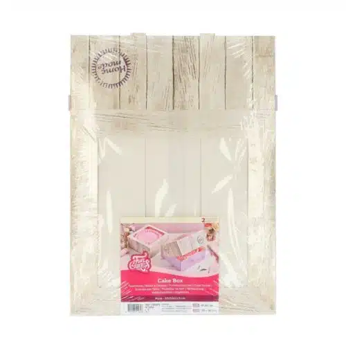 Funcakes taartdoos -pure- 32x32x11,5 cm pk/2
