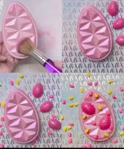 Chocolade mal 3d paasei bij cake, bake & love 13