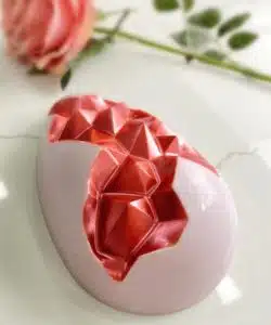 Chocolade mal Origami Paasei