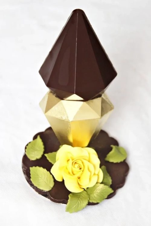 Chocolade mal diamant bij cake, bake & love 9