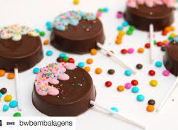 Chocolade mal ronde lollipop bij cake, bake & love 13