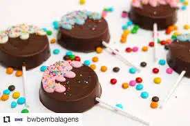 Chocolade mal ronde lollipop bij cake, bake & love 7 Chocolade mal ronde lollipop - afbeelding 3