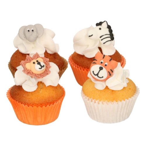 Funcakes suikerdecoratie safari dieren set/12 bij cake, bake & love 7