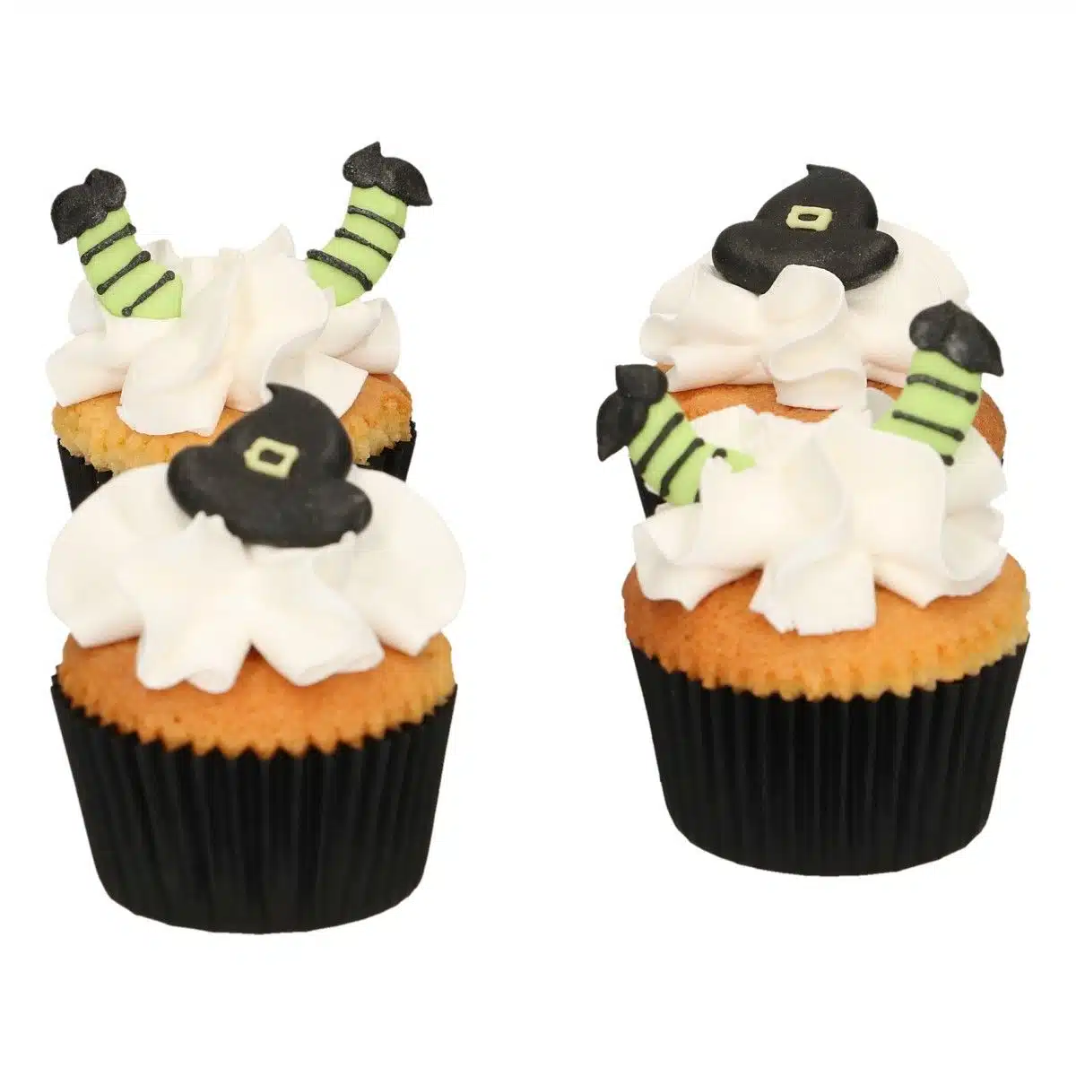 Funcakes suikerdecoratie heksenhoed en benen set/18 bij cake, bake & love 6 Funcakes suikerdecoratie heksenhoed en benen set/18 - afbeelding 2
