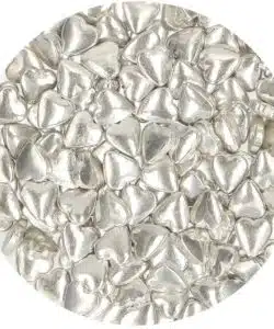 Alternative view of FunCakes Suikerhartjes Metallic Zilver 80 g