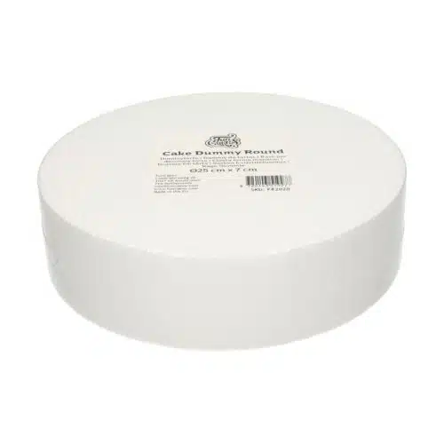 Funcakes taart dummy rond 25 cm - 7 cm hoog