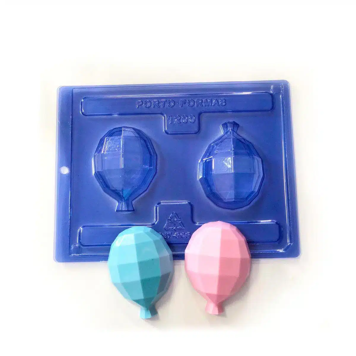 Chocolade mal geometrische ballon bij cake, bake & love 7 Chocolade mal geometrische ballon - afbeelding 3