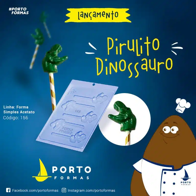 Chocolade mal dino lolly bij cake, bake & love 6 Chocolade mal dino lolly - afbeelding 2